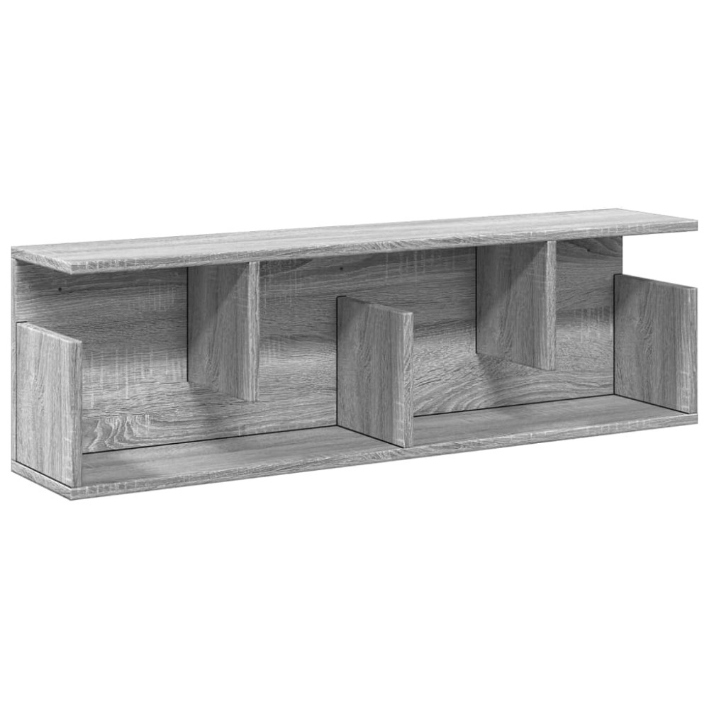 vidaXL Ντουλάπι Τοίχου Γκρι Sonoma 100x20x30 εκ από Επεξεργασμένο Ξύλο