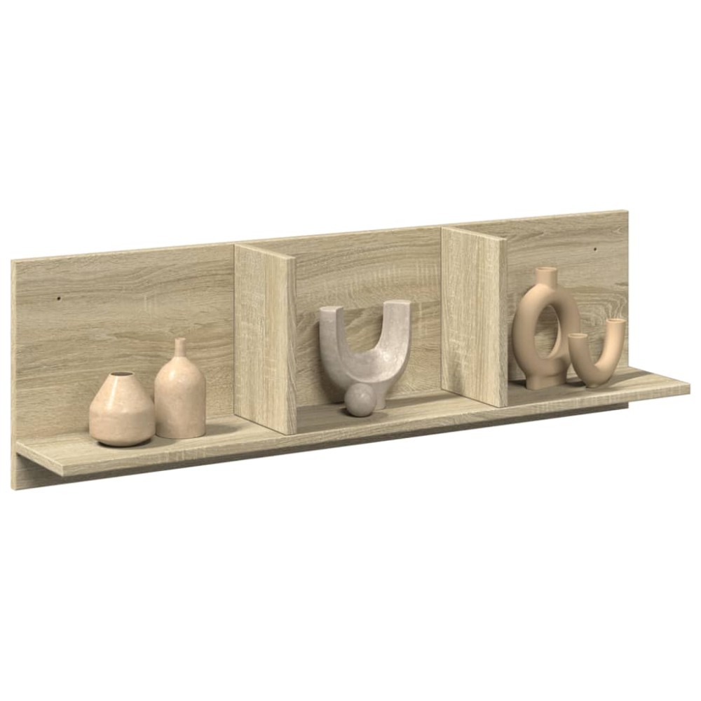 vidaXL Ντουλάπι Τοίχου Sonoma Δρυς 100x16,5x30 εκ. Επεξεργασμένο Ξύλο