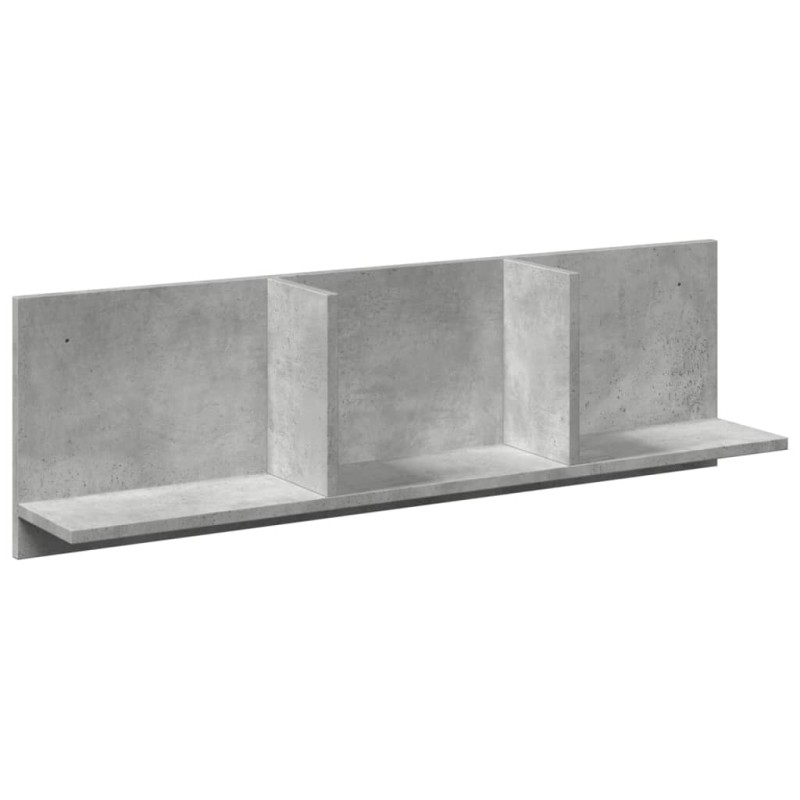 vidaXL Ντουλάπι Τοίχου Γκρι Σκυρ. 100x16,5x30 εκ. Επεξεργασμένο Ξύλο