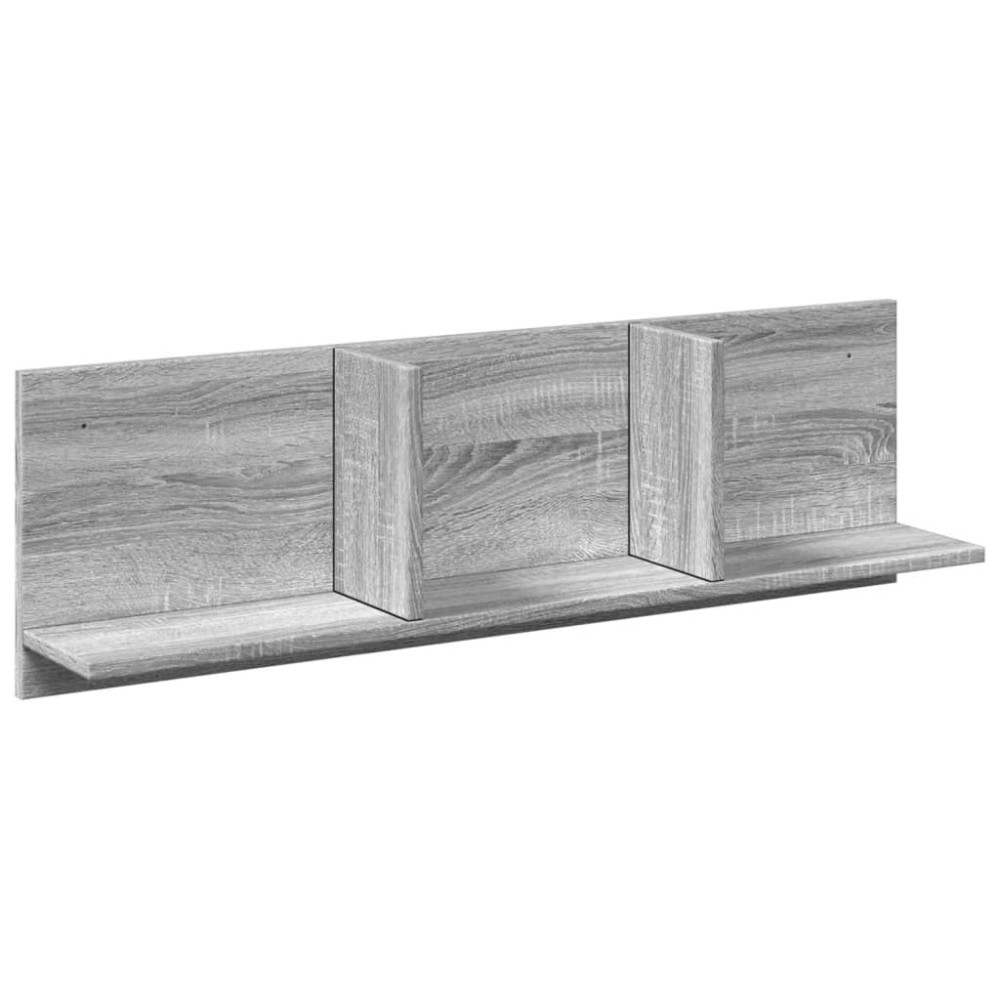 vidaXL Ντουλάπι Τοίχου Γκρι Sonoma 100x16,5x30 εκ. Επεξεργασμένο Ξύλο