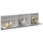 vidaXL Ντουλάπι Τοίχου Γκρι Sonoma 100x16,5x30 εκ. Επεξεργασμένο Ξύλο