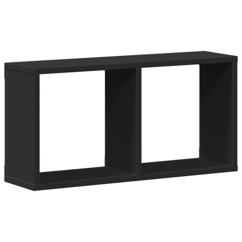 vidaXL Ντουλάπι Τοίχου Μαύρο 60x16x30 εκ. από Επεξεργασμένο Ξύλο