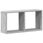 vidaXL Ντουλάπι Τοίχου Γκρι Sonoma 60x16x30 εκ. Επεξεργασμένο Ξύλο