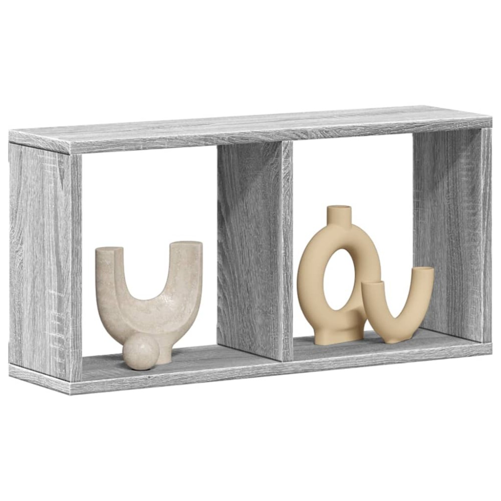 vidaXL Ντουλάπι Τοίχου Γκρι Sonoma 60x16x30 εκ. Επεξεργασμένο Ξύλο