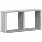 vidaXL Ντουλάπι Τοίχου Γκρι Sonoma 60x16x30 εκ. Επεξεργασμένο Ξύλο