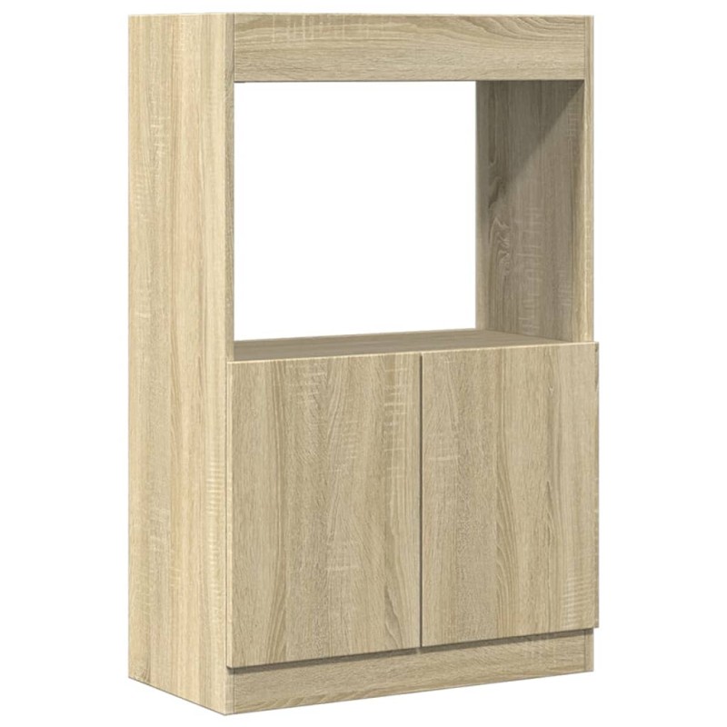 vidaXL Ντουλάπι Sonoma Δρυς 63x33x100 εκ. από Επεξεργασμένο Ξύλο