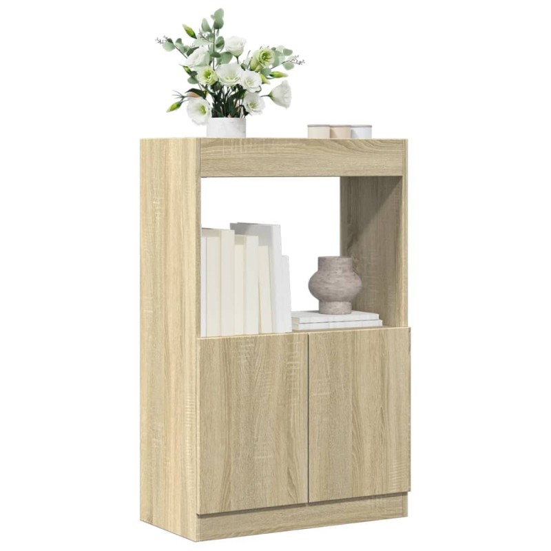vidaXL Ντουλάπι Sonoma Δρυς 63x33x100 εκ. από Επεξεργασμένο Ξύλο