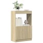 vidaXL Ντουλάπι Sonoma Δρυς 63x33x100 εκ. από Επεξεργασμένο Ξύλο
