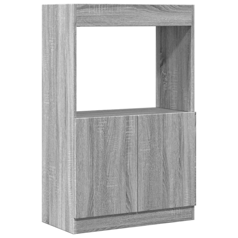 vidaXL Ντουλάπι Γκρι Sonoma 63x33x100 εκ. από Επεξεργασμένο Ξύλο