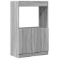 vidaXL Ντουλάπι Γκρι Sonoma 63x33x100 εκ. από Επεξεργασμένο Ξύλο