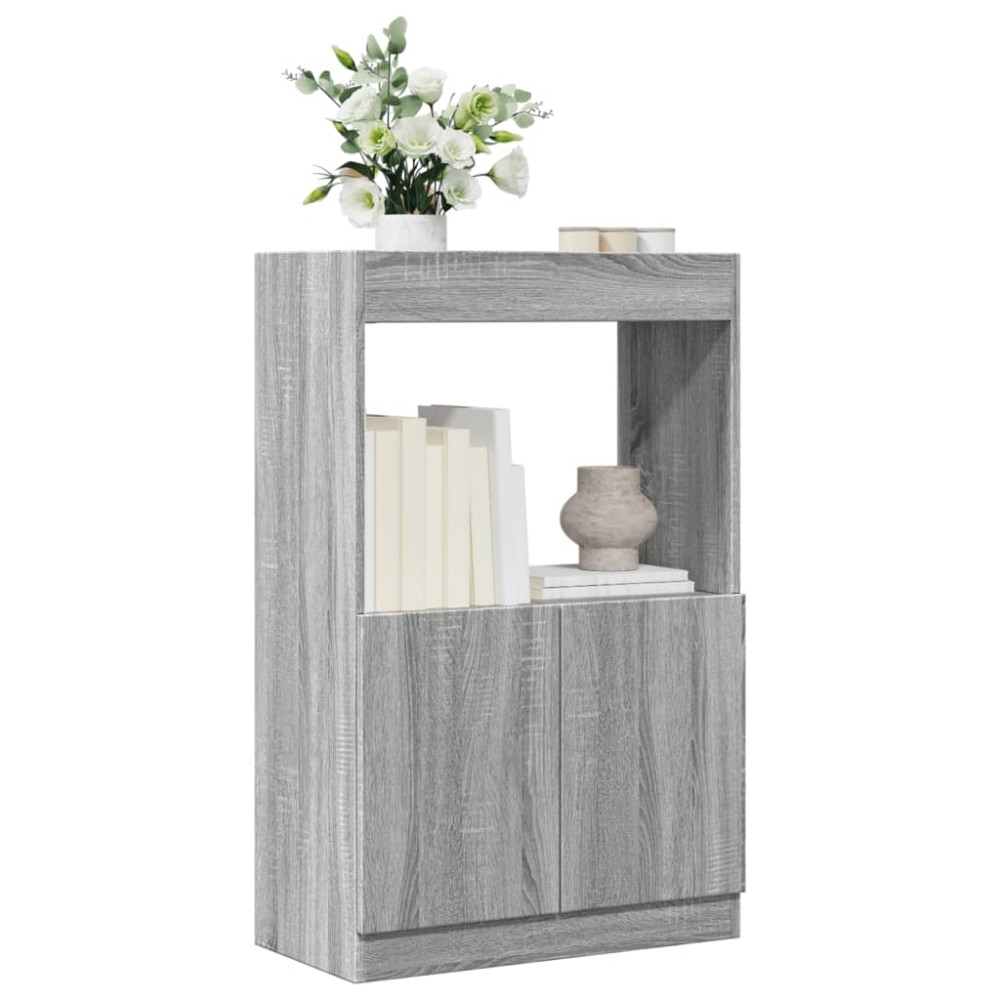 vidaXL Ντουλάπι Γκρι Sonoma 63x33x100 εκ. από Επεξεργασμένο Ξύλο