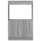 vidaXL Ντουλάπι Γκρι Sonoma 63x33x100 εκ. από Επεξεργασμένο Ξύλο
