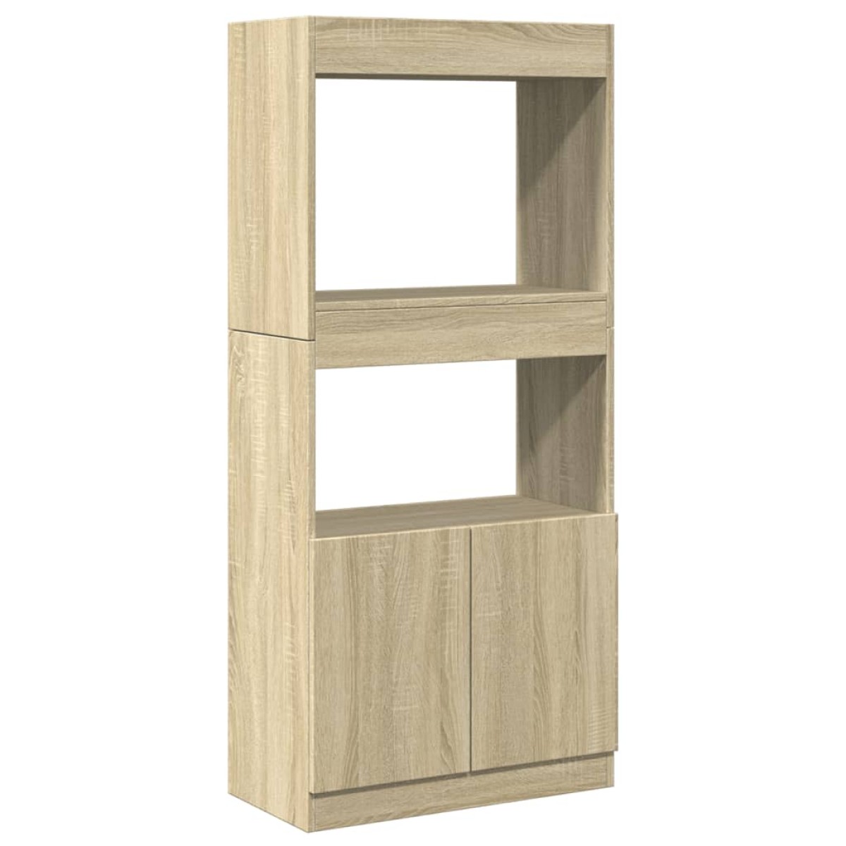 vidaXL Ντουλάπι Sonoma Δρυς 63x33x140 εκ. από Επεξεργασμένο Ξύλο