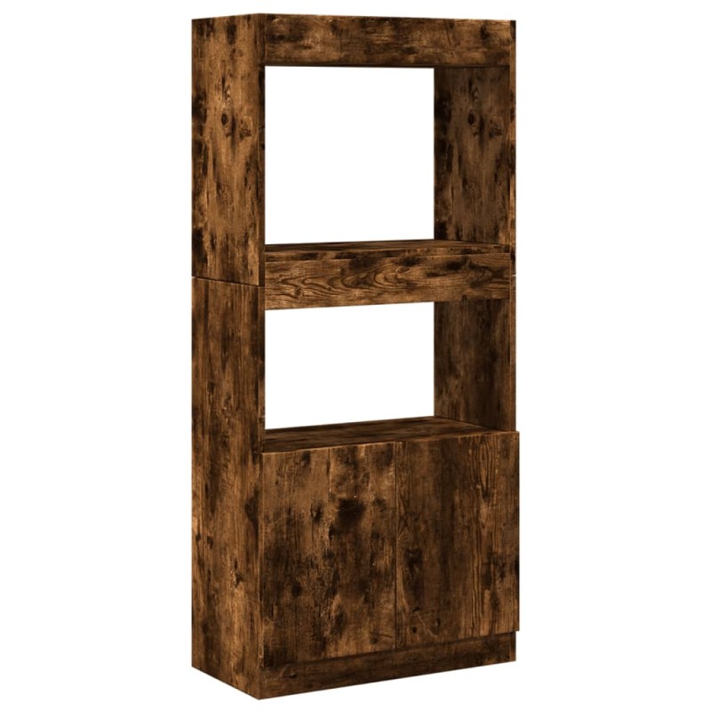 vidaXL Ντουλάπι Καπνιστή Δρυς 63x33x140 εκ. από Επεξεργασμένο Ξύλο