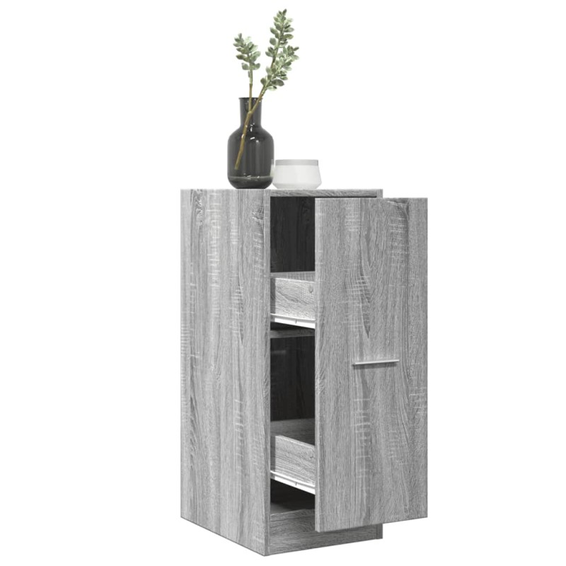 vidaXL Συρταριέρα Γενικής Χρήσης Γκρι Sonoma 30x41x77,5 εκ. Επεξ. Ξύλο