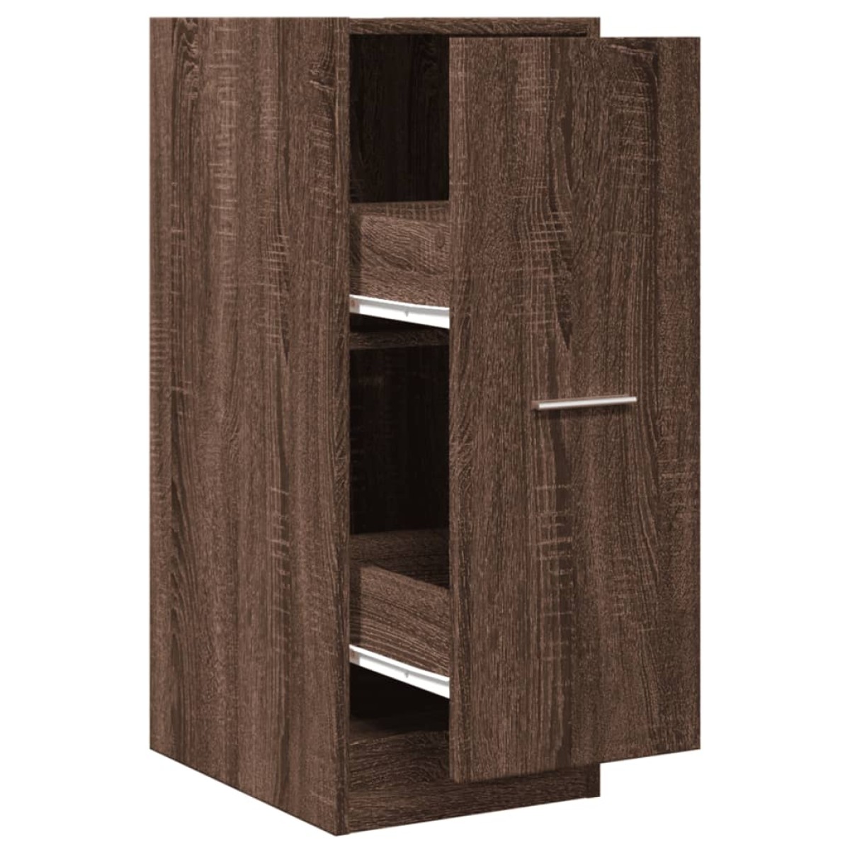 vidaXL Συρταριέρα Γενικής Χρήσης Καφέ Δρυς 30x41x77,5 εκ. Επεξ. Ξύλο