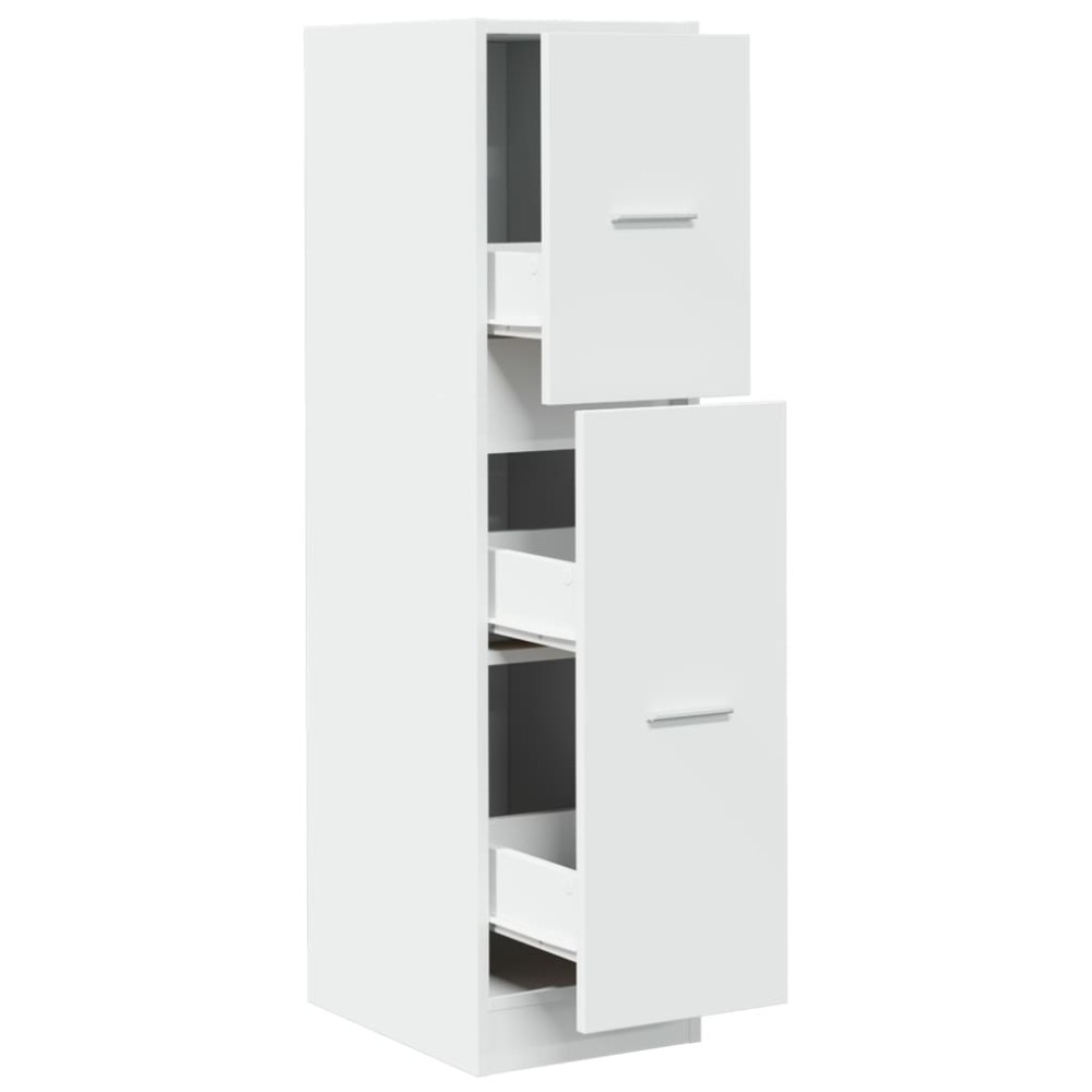 vidaXL Συρταριέρα Γενικής Χρήσης Λευκή 30x41x118 εκ. Επεξ. Ξύλο