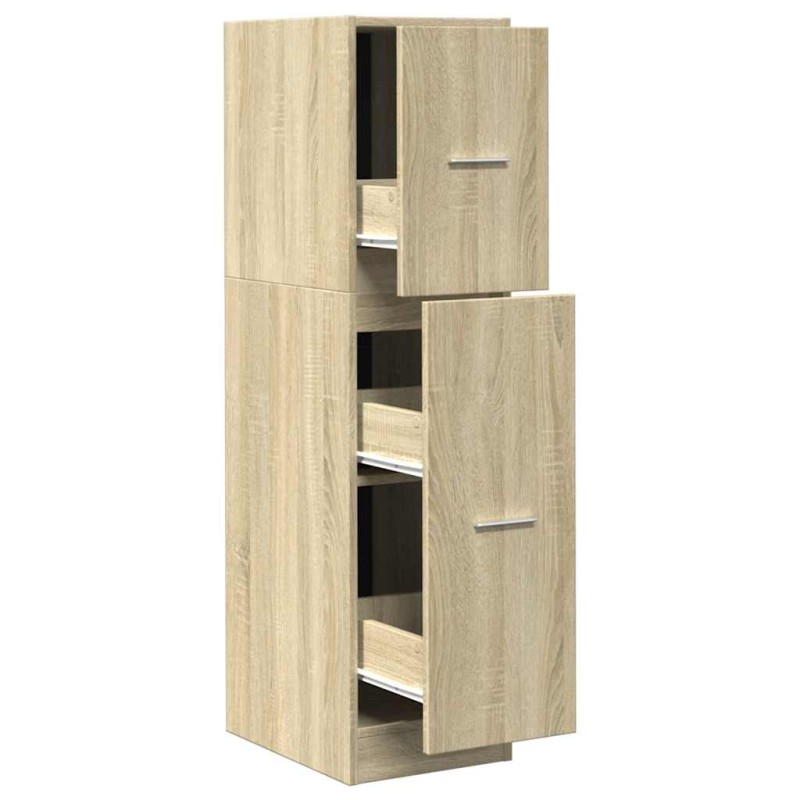 vidaXL Συρταριέρα Γενικής Χρήσης Sonoma Δρυς 30x41x118 εκ Επεξ. Ξύλο