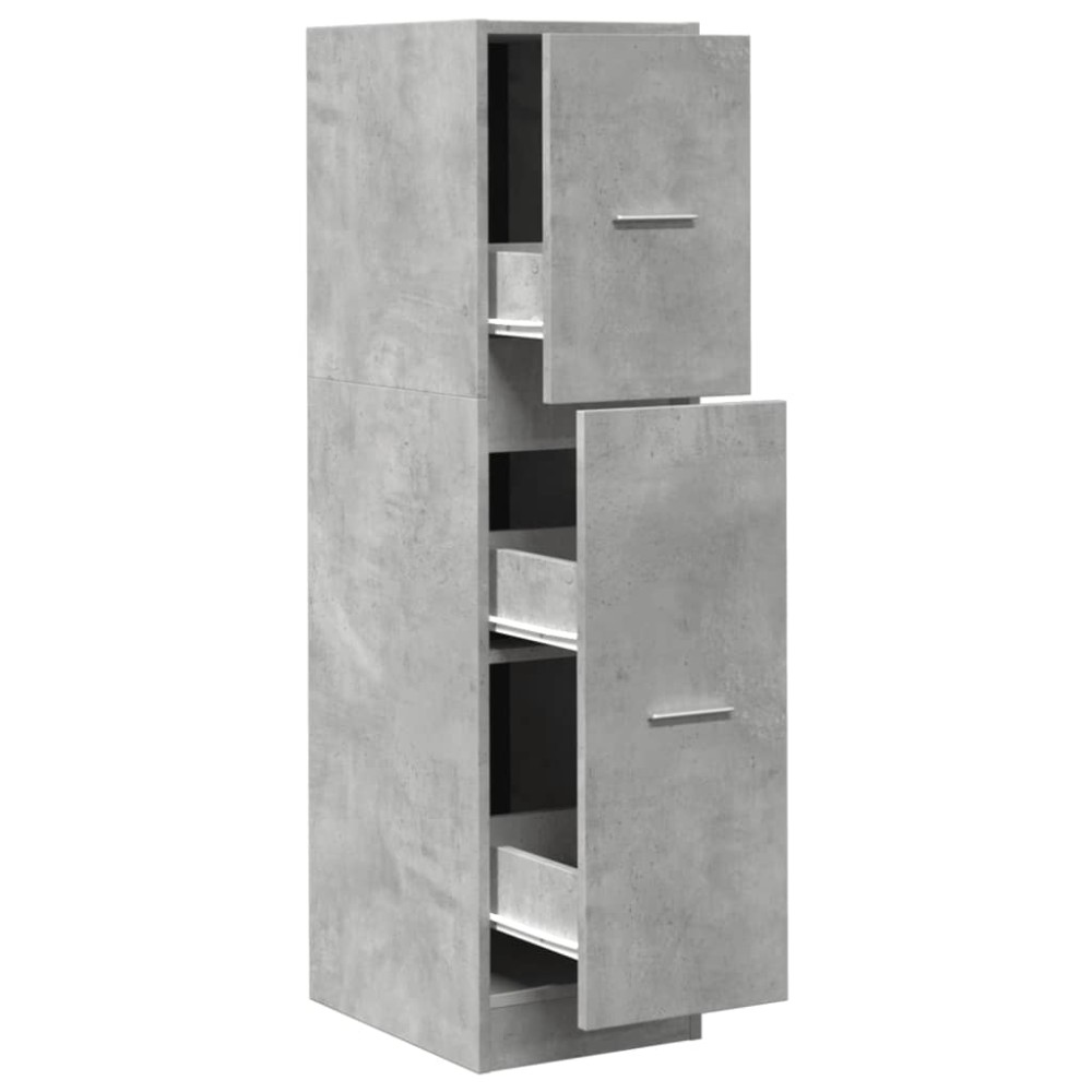 vidaXL Συρταριέρα Γενικής Χρήσης Γκρι Σκυρ.30x41x118 εκ. Επεξ. Ξύλο