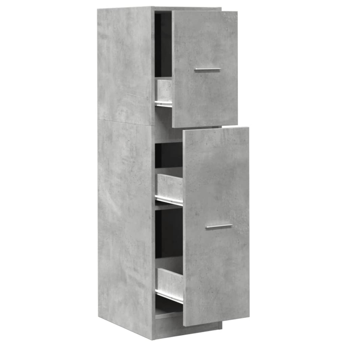 vidaXL Συρταριέρα Γενικής Χρήσης Γκρι Σκυρ.30x41x118 εκ. Επεξ. Ξύλο