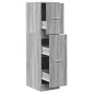 vidaXL Συρταριέρα Γενικής Χρήσης Γκρι Sonoma 30x41x118 εκ. Επεξ. Ξύλο