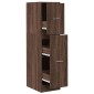vidaXL Συρταριέρα Γενικής Χρήσης Καφέ Δρυς 30x41x118 εκ. Επεξ. Ξύλο