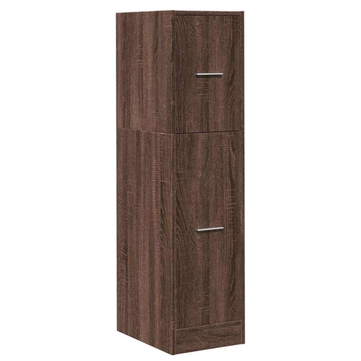 vidaXL Συρταριέρα Γενικής Χρήσης Καφέ Δρυς 30x41x118 εκ. Επεξ. Ξύλο