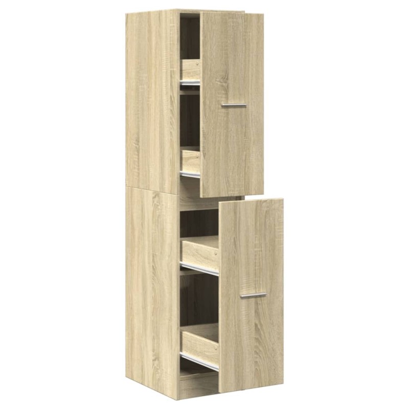 vidaXL Ντουλάπι Φαρμακείου Sonoma Δρυς 30x41x144,5 εκ. από Τεχνητό Ξύλο