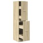 vidaXL Ντουλάπι Φαρμακείου Sonoma Δρυς 30x41x144,5 εκ. από Τεχνητό Ξύλο
