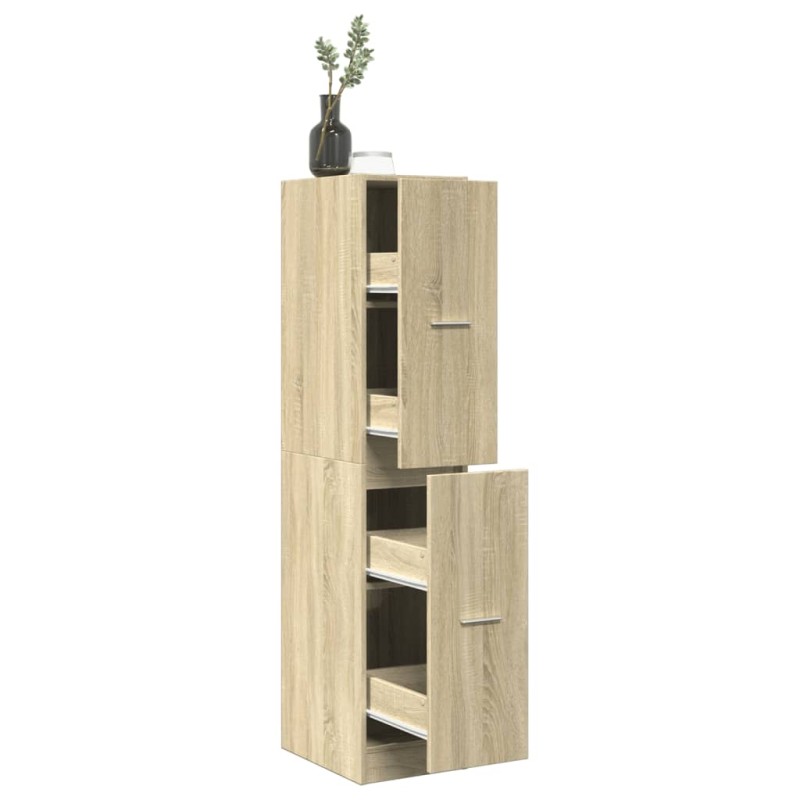 vidaXL Ντουλάπι Φαρμακείου Sonoma Δρυς 30x41x144,5 εκ. από Τεχνητό Ξύλο