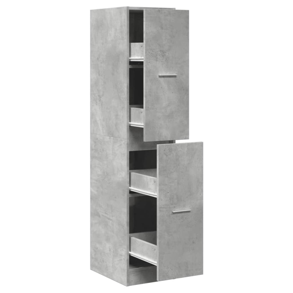 vidaXL Συρταριέρα Γενικής Χρήσης Γκρι Σκυρ.30x41x144,5 εκ. Επεξ. Ξύλο
