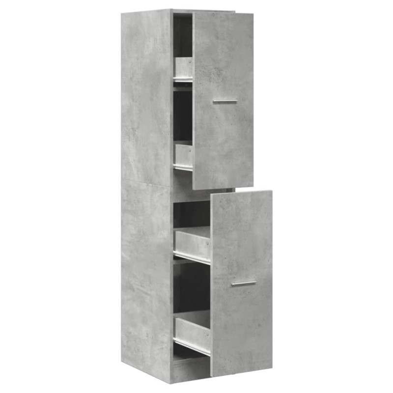 vidaXL Συρταριέρα Γενικής Χρήσης Γκρι Σκυρ.30x41x144,5 εκ. Επεξ. Ξύλο
