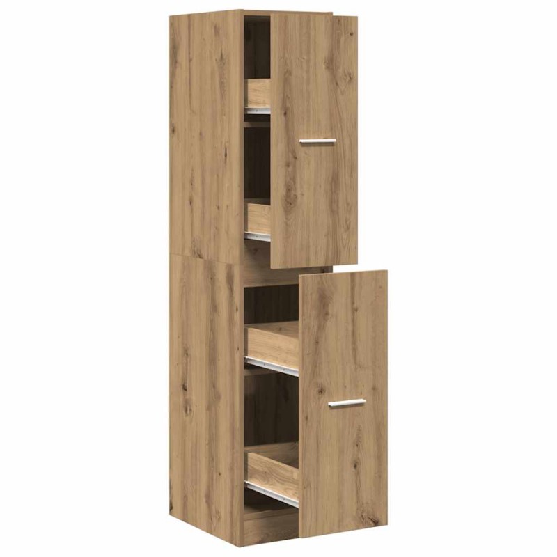 vidaXL Ντουλάπι Φαρμακείου Χειροποίητο Δρυς 30x41x144,5 εκ. από Τεχνητό Ξύλο