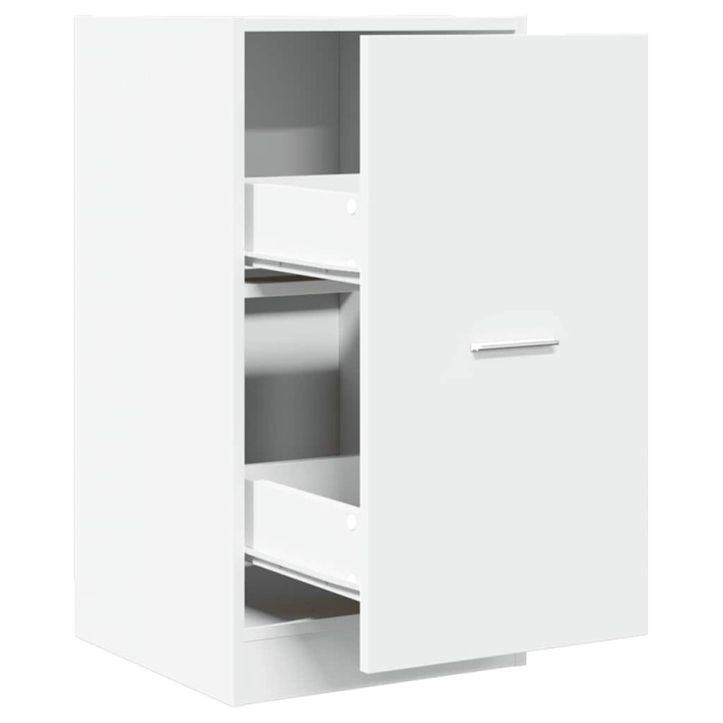vidaXL Συρταριέρα Γενικής Χρήσης Λευκή 40x41x77,5 εκ. Επεξ. Ξύλο