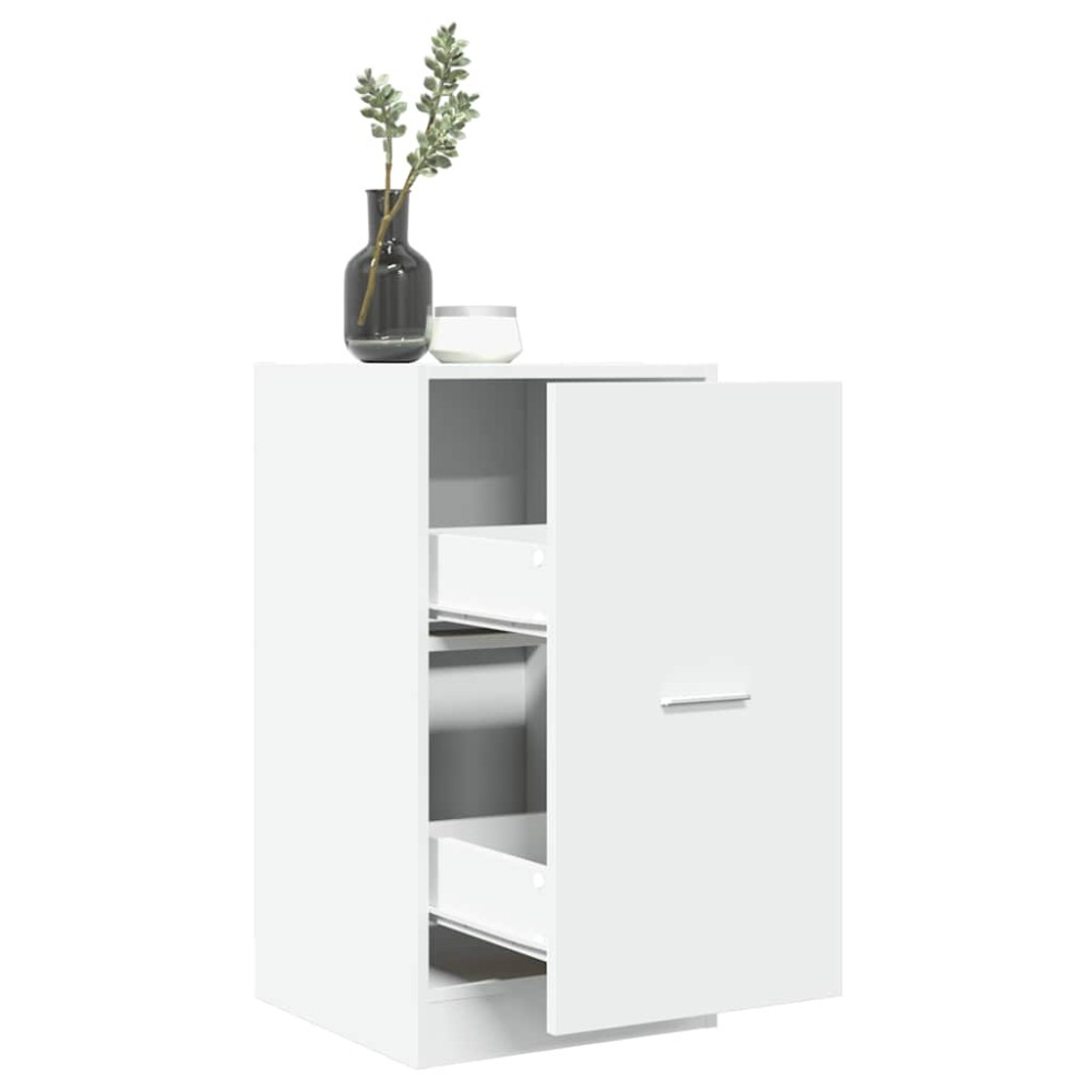vidaXL Συρταριέρα Γενικής Χρήσης Λευκή 40x41x77,5 εκ. Επεξ. Ξύλο
