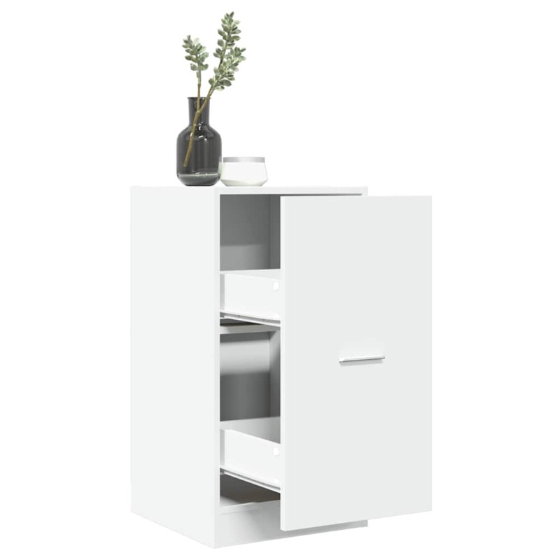 vidaXL Συρταριέρα Γενικής Χρήσης Λευκή 40x41x77,5 εκ. Επεξ. Ξύλο