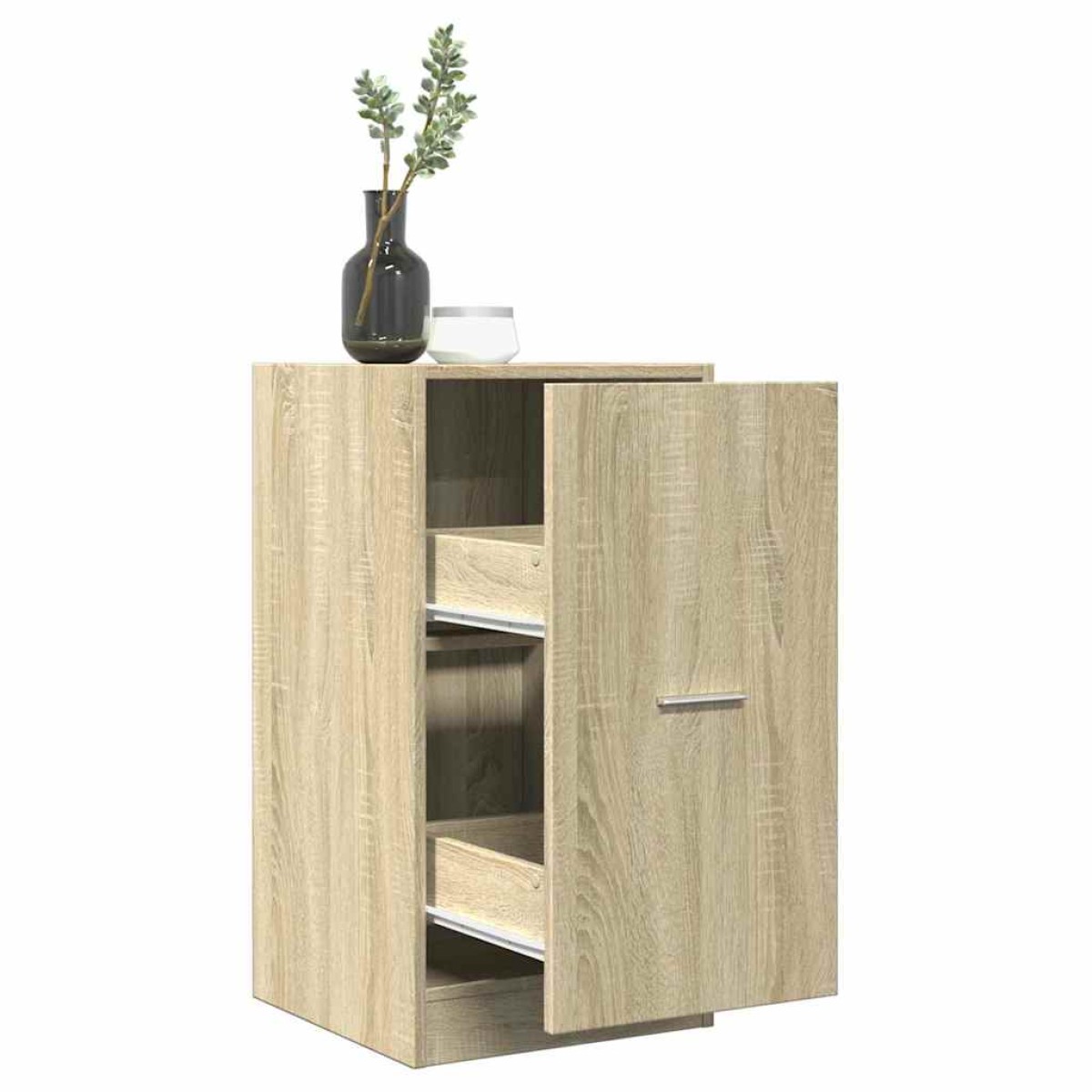 vidaXL Συρταριέρα Γενικής Χρήσης Sonoma Δρυς 40x41x77,5 εκ Επεξ. Ξύλο