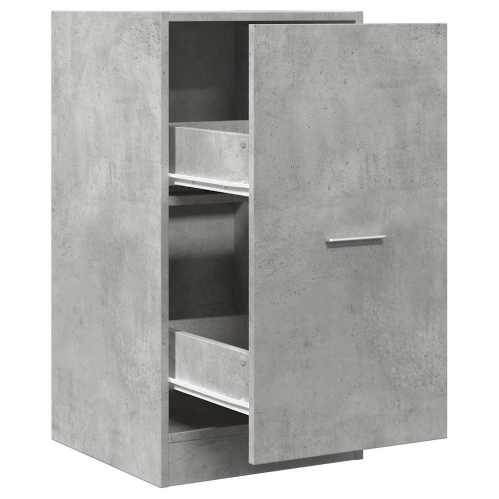 vidaXL Συρταριέρα Γενικής Χρήσης Γκρι Σκυρ. 40x41x77,5 εκ. Επεξ. Ξύλο