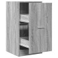 vidaXL Συρταριέρα Γενικής Χρήσης Γκρι Sonoma 40x41x77,5 εκ. Επεξ. Ξύλο