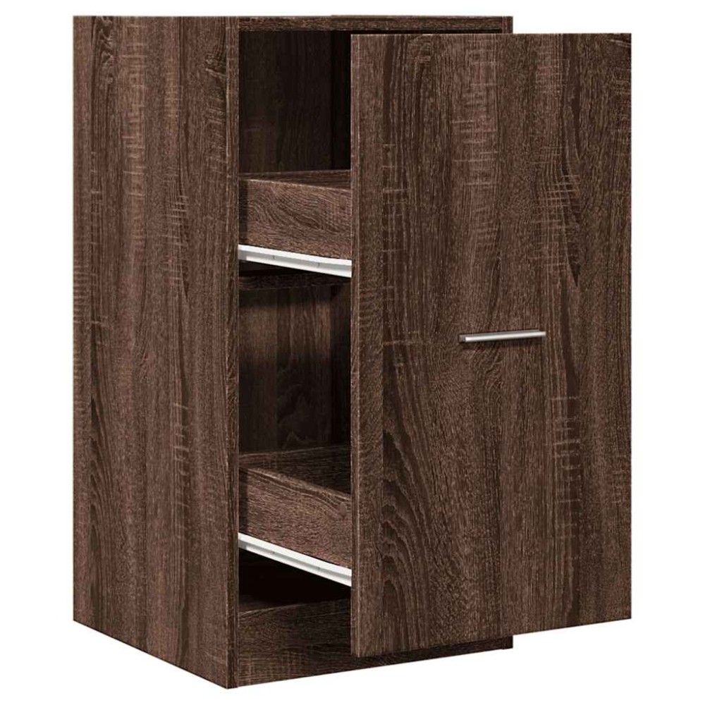 vidaXL Συρταριέρα Γενικής Χρήσης Καφέ Δρυς 40x41x77,5 εκ. Επεξ. Ξύλο