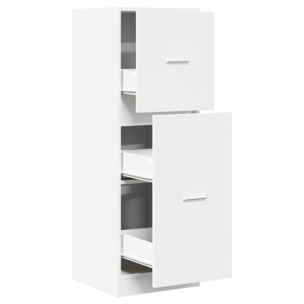 vidaXL Συρταριέρα Γενικής Χρήσης Λευκή 40x41x118 εκ. Επεξ. Ξύλο