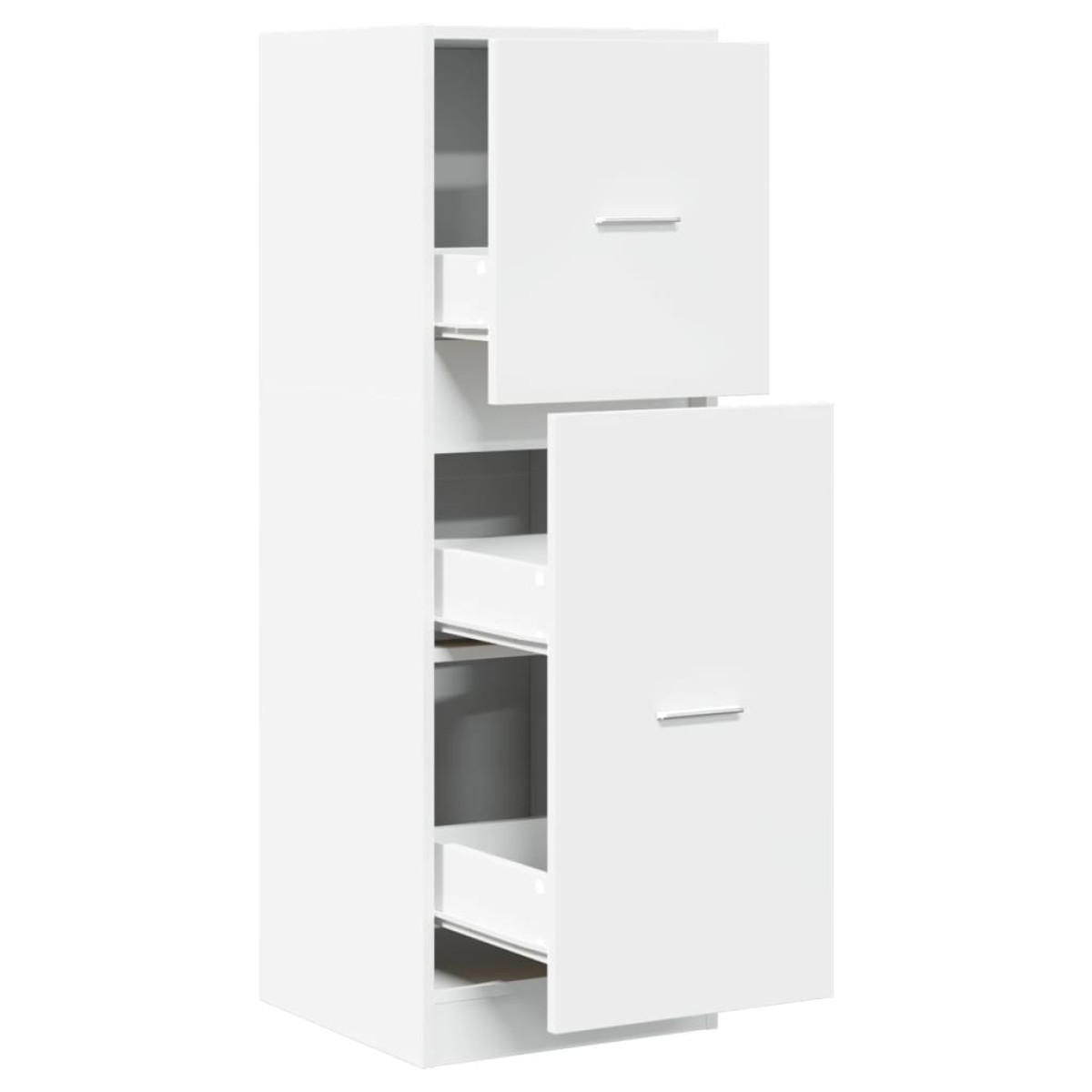 vidaXL Συρταριέρα Γενικής Χρήσης Λευκή 40x41x118 εκ. Επεξ. Ξύλο
