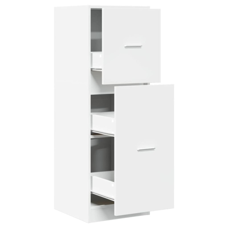vidaXL Συρταριέρα Γενικής Χρήσης Λευκή 40x41x118 εκ. Επεξ. Ξύλο
