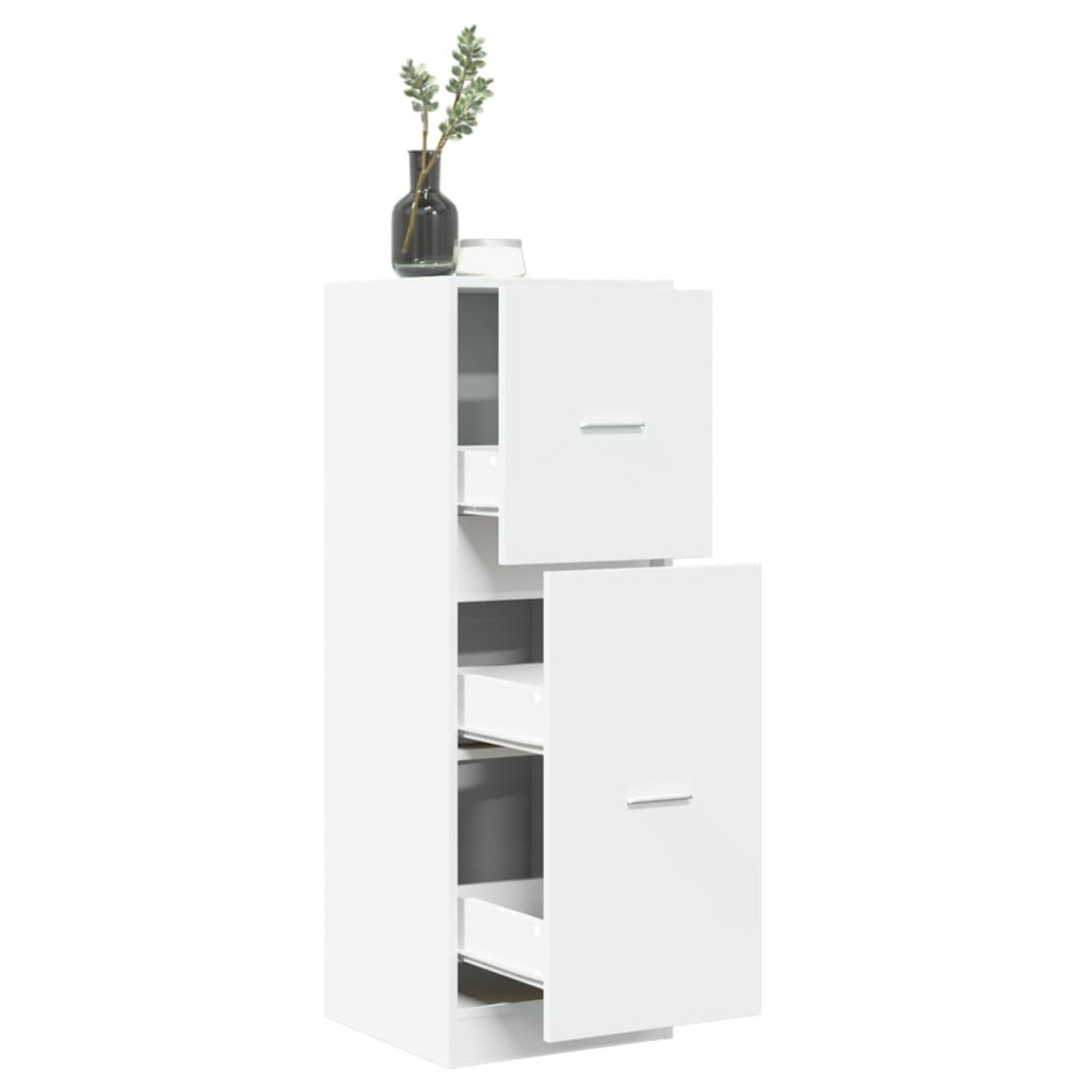 vidaXL Συρταριέρα Γενικής Χρήσης Λευκή 40x41x118 εκ. Επεξ. Ξύλο