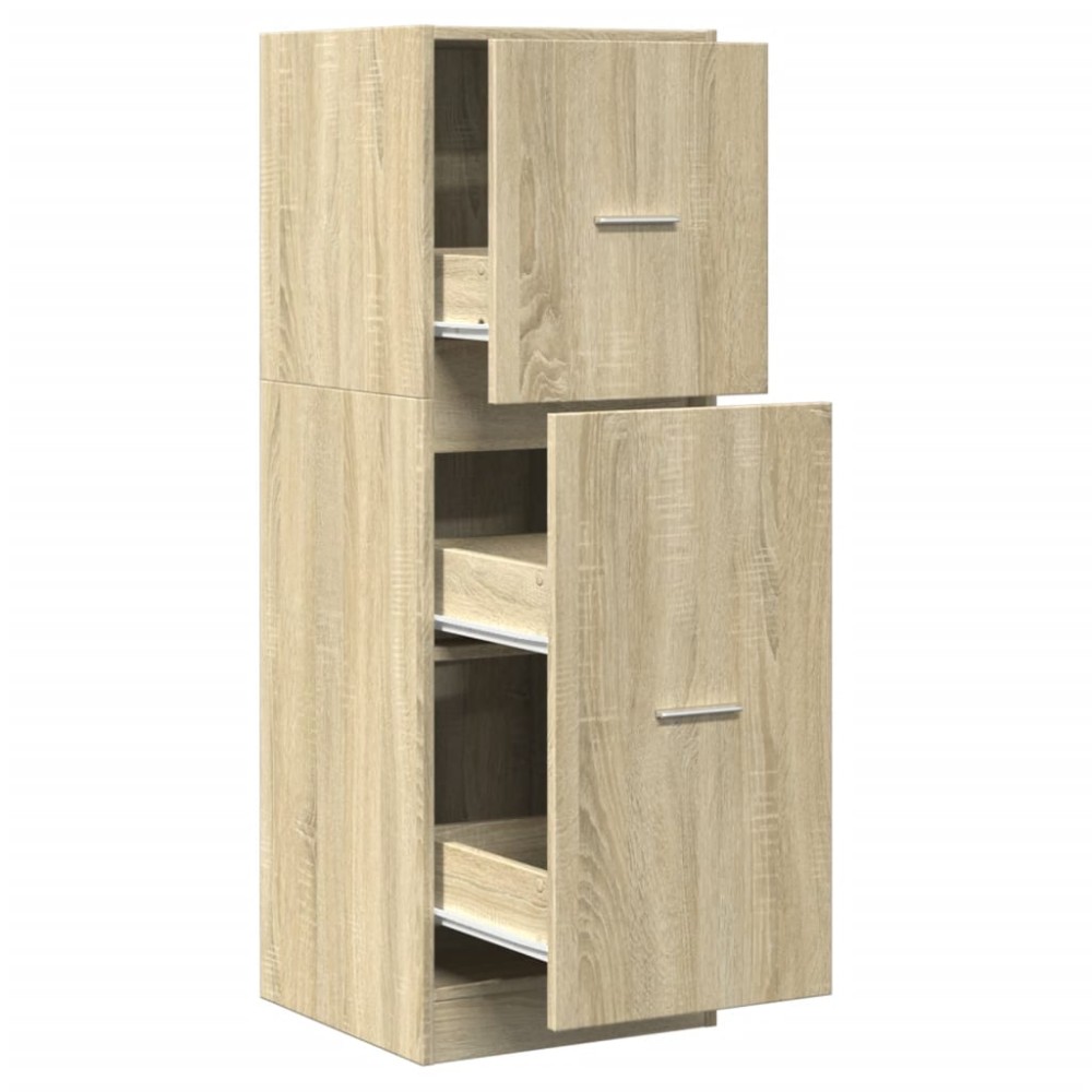 vidaXL Συρταριέρα Γενικής Χρήσης Sonoma Δρυς 40x41x118 εκ Επεξ. Ξύλο