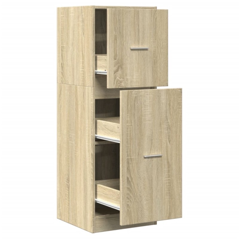 vidaXL Συρταριέρα Γενικής Χρήσης Sonoma Δρυς 40x41x118 εκ Επεξ. Ξύλο