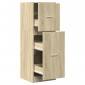 vidaXL Συρταριέρα Γενικής Χρήσης Sonoma Δρυς 40x41x118 εκ Επεξ. Ξύλο
