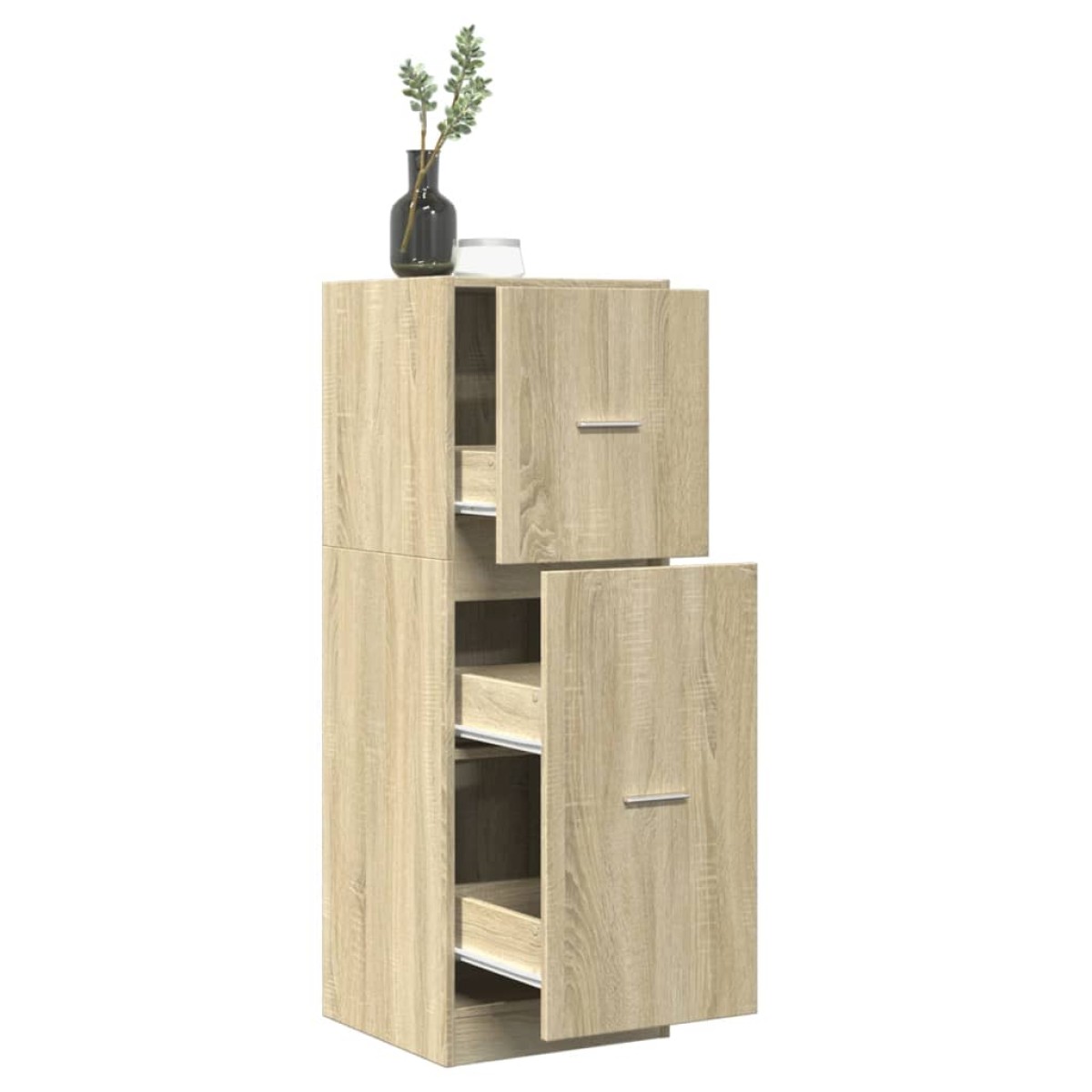 vidaXL Συρταριέρα Γενικής Χρήσης Sonoma Δρυς 40x41x118 εκ Επεξ. Ξύλο