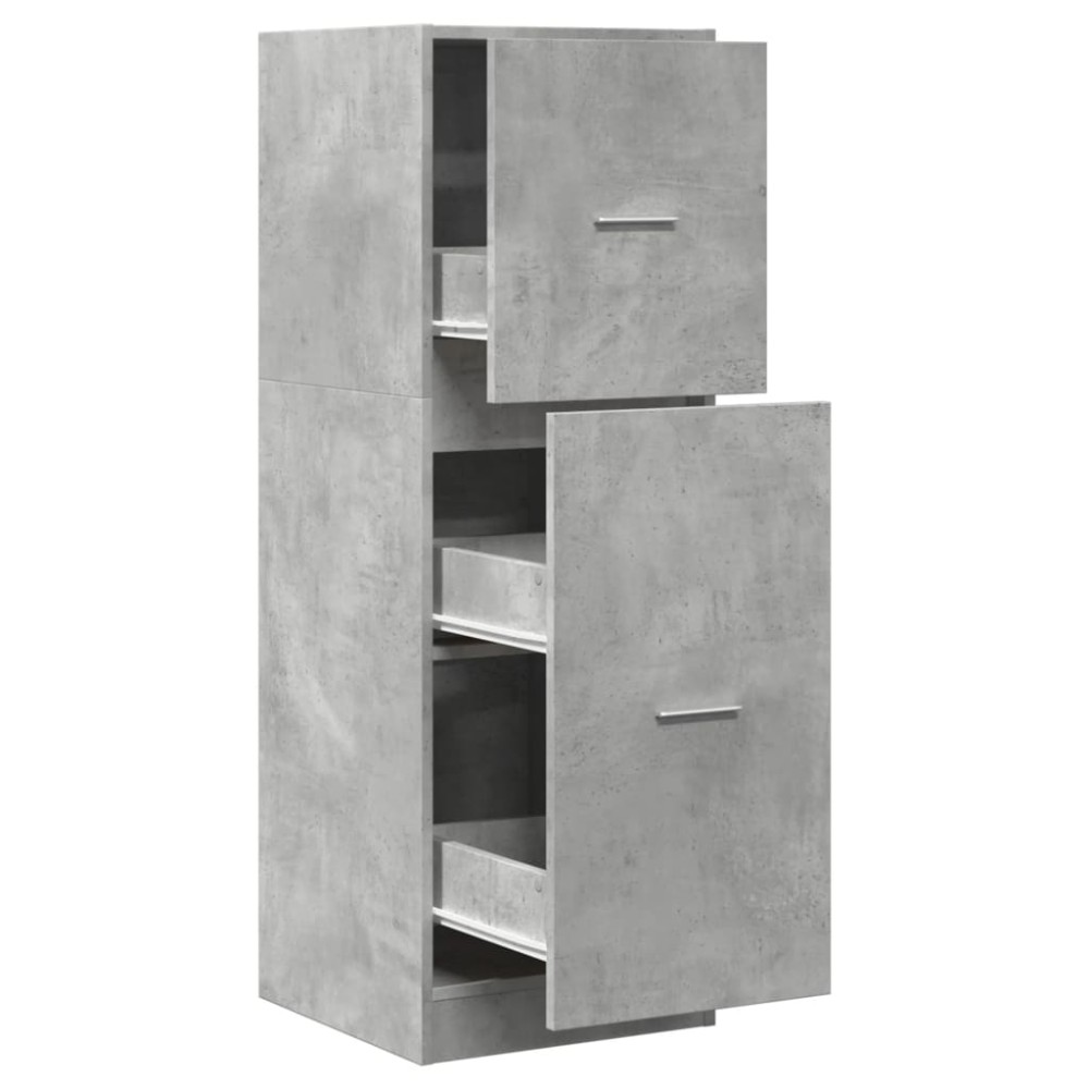 vidaXL Συρταριέρα Γενικής Χρήσης Γκρι Σκυρ.40x41x118 εκ. Επεξ. Ξύλο