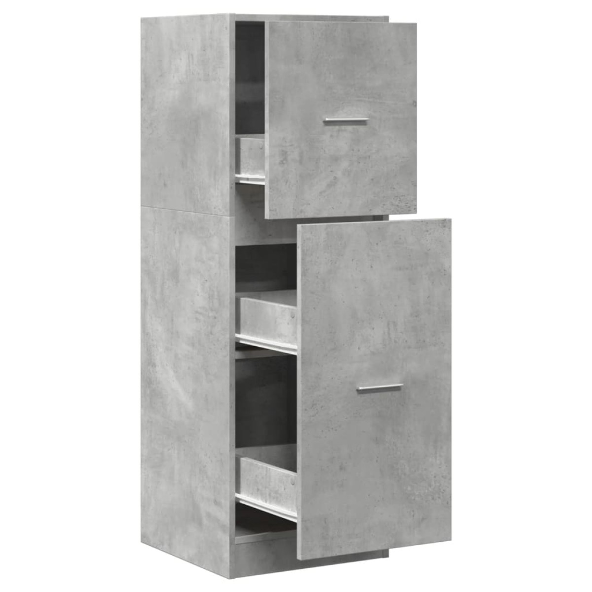vidaXL Συρταριέρα Γενικής Χρήσης Γκρι Σκυρ.40x41x118 εκ. Επεξ. Ξύλο